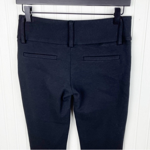 Alice + Olivia Wide Waistband Black Pants Stretch Soft Knit Size 2 - Picture 5 of 8